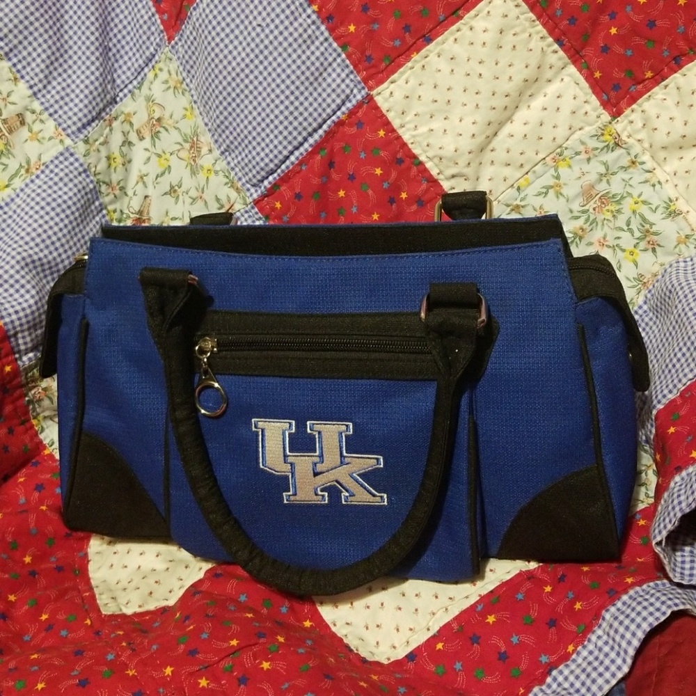 Sandol UK University of Kentucky blue canvas purse